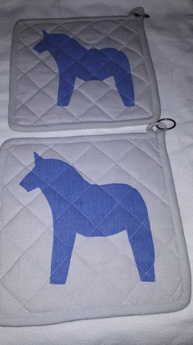 Topflappen set 2er - 2er, gesteppt
