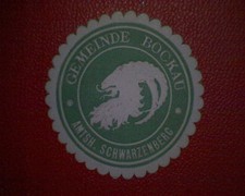 Siegelmarke Gemeinde  Bockau  Amtsh. Schwarzenberg  