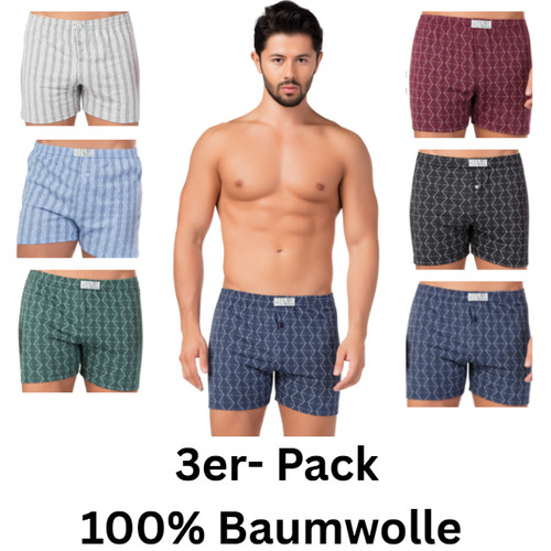 3er pack herren boxer - boxer, shorts