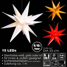 LED 3D Leuchtstern Ø 25 cm
