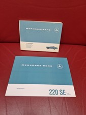 Mercedes 220SE b Coupe Cabriolet W111 Owners Manual Reprint & Kundendienstheft O