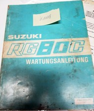 Suzuki RG 80 C Gamma Original Werkstatthandbuch Wartungsanleitung deutsch