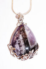 Silberkette mit Amethyst-Tropfen