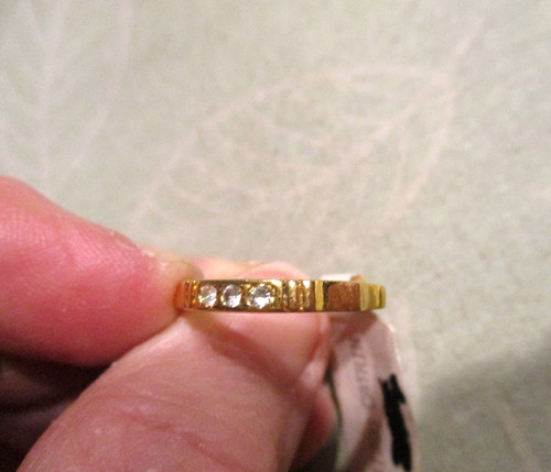 Ring fingerring gold mit - gold,