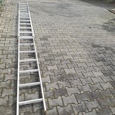 Leiter Wandleiter Alu  zusammenschiebend 7,64 m lang  gebraucht
