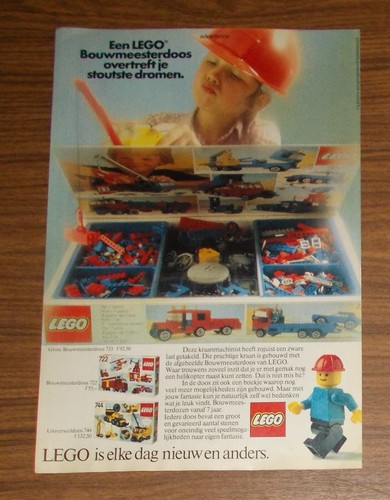 Seltene werbung lego basic 722 - werbung,