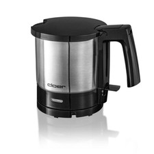Wasserkocher Cloer-4720 mattierter Edelstahl schwarz 1,0 Liter 2000 W NEU