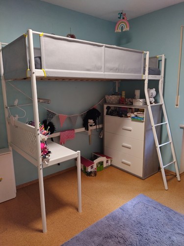 Hochbett 90x200 ikea vitval - hochbett,