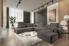 Ecksofa mit Schlaffunktion Rico X Wohnlandschaft U-Form XXL Sofa Groß  26