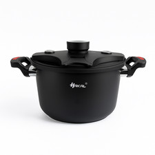 Hakal Schnellkochtopf Aluguss Schmortopf Kochtopf Ø 24 cm 6L NEU