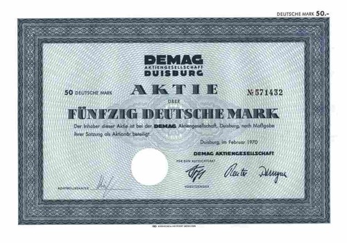Demag duisburg 1970 - duisburg, benrath