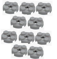 Lego 10x runde - lego, grau