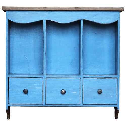 Wandschrank blau mahagoni - blau,