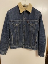 Vintage Levi's Herren Gefütterte Distressed Jeansjacke Gr. M Modell 71500