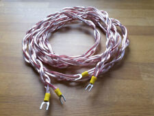 Lautsprecherkabel, Premium, Twisted Pair, 2x2x4mm2 = 2x8mm2, 3m, OFC Kupfer, M8