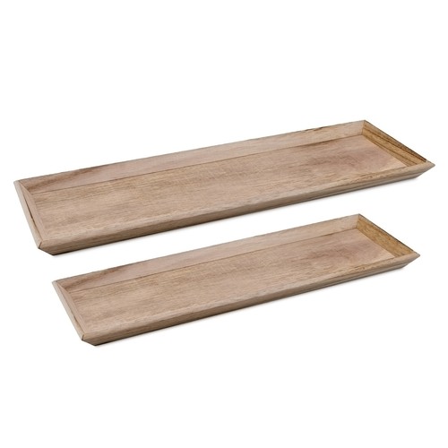 Holz deko tablett eckig - deko, 2
