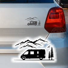 Camper Bus Landschaft 15x8cm