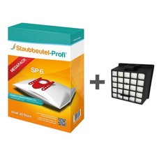 20 Staubsaugerbeutel SP6 HEPA 004 geeignet für Siemens VSZ31455