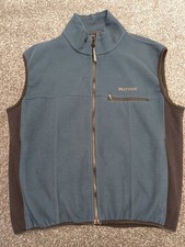 Marmot Weste Herren Large blau schwarz Full Zip Bodywarmer Weste