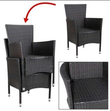 Casaria 3er Set Poly Rattan