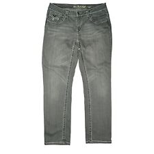 Amor Trust Truth Kate stretch Jeans Hose Straight XL 42 W34 L32 grau Strassstein