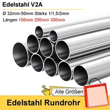 Edelstahl V2A Rundrohr