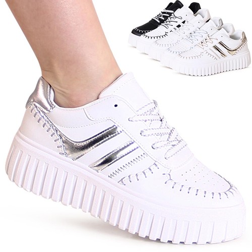 Damenschuhe plateau sneaker - damenschuhe,