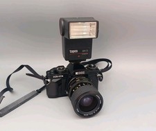 Ricoh KR-10X mit Rikenon 1:3.5 35-70mm Objektiv analoge SLR KR10X Kamera / Blitz