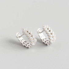 Klapp Creolen Doppelreihen