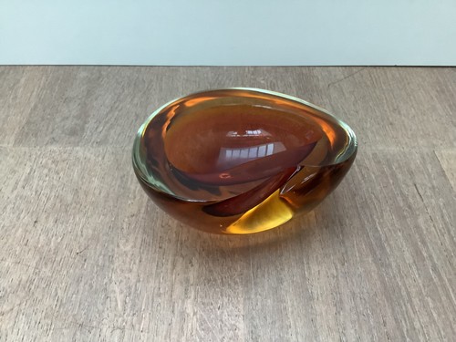 Massive glas schale 12cm - glas,