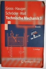 Gross/Hauger/Schröder/Wall: "Technische Mechanik 3: Kinetik"