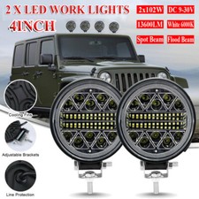 2x 102W LED Fernscheinwerfer Arbeitsscheinwerfer 12V PKW LKW SUV Auto Anhänger
