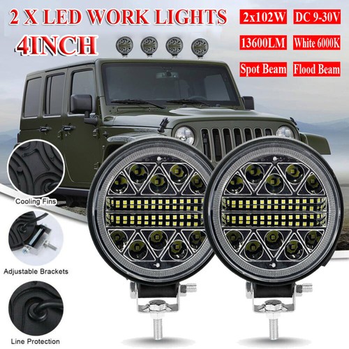 2pcs rund led lightbar - 2pcs,