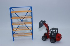 Palettenregal blau orange  1:32 Regal Schwerlastregal Modellbau Spur 1 NEU