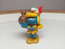 Schleich Indianer Schlumpfine - 20167 - Schlümpfe Squaw Feder Krug Hongkong 