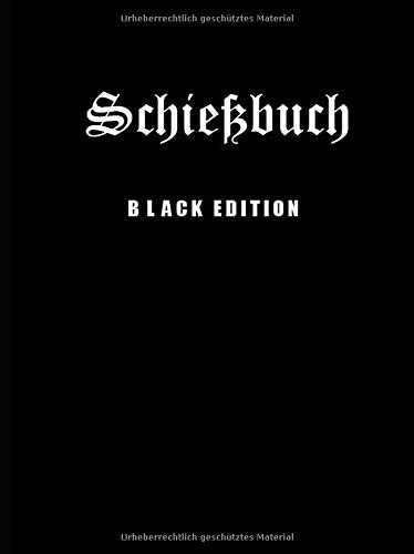 Schießbuch black edition - schießbuch,