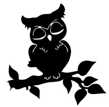 Eule Einzeln Modell II aus 3mm