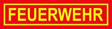 Aufkleber Feuerwehr 50 x 205