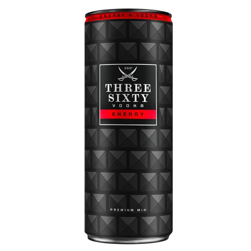 Three sixty vodka - vodka, energy