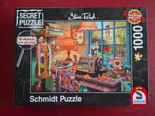 Puzzle SECRET Im Nähzimmer 1000 komplett Schmidt Sammlung Paket