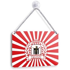 1900 Fußball Schild 18x12cm