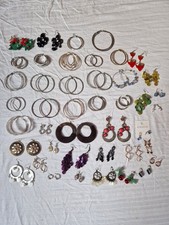 Konvolut 47 Paar Ohrringe/Stecker Modeschmuck