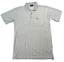 Vintage grau-weiß gestreiftes