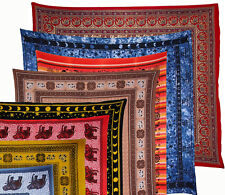 Traditionell indische Baumwoll Decke Bettüberwurf Wandbehang Tagesdecke Tuch 