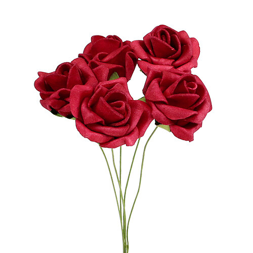 Foamrose rot ø4cm - foamrose,