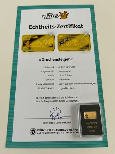 100 goldbarren 999 9 - 1/100,