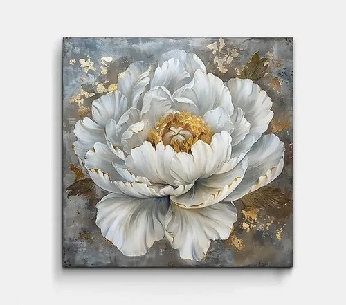 Wandbild blume goldene - wandbild,