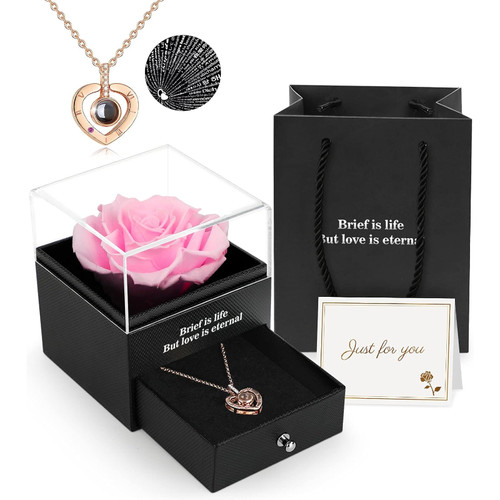 Ewige rose geschenkbox mit - rose,