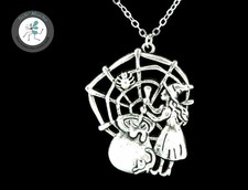 Anhänger Hexe Spinne Kessel