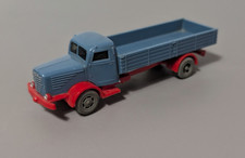 Wiking Modelle Büssing 8000 Pritsche LKW Mattgraublau mit Rot ohne OVP Vintage